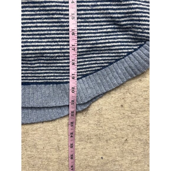 Zaket & Plover Merino Wool Blend Crewneck Blue Striped Sweater Size XS - Picture 10 of 10
